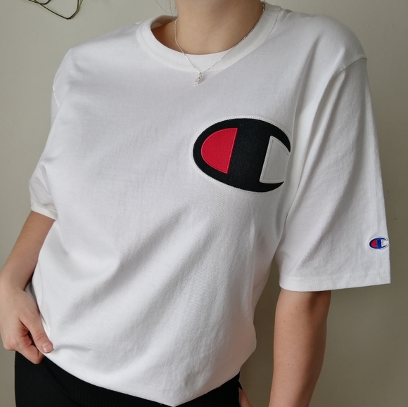 Champion Other - NWT White champion t-shirt with large logo